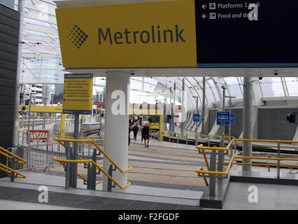 Victoria Metrolink Station in Manchester Stock Photo