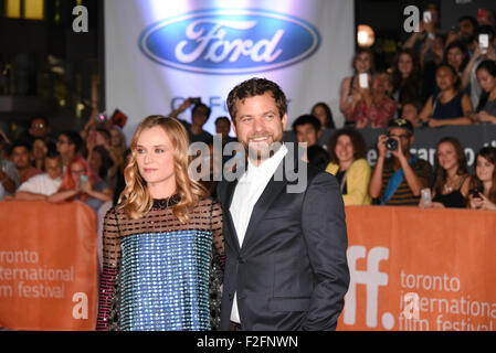 Toronto, Ontario, Canada. 17th Sep, 2015. Actress DIANE KRUGER and actor JOSHUA JACKSON attend the 'Disorder' premiere during the 2015 Toronto International Film Festival held at Roy Thomson Hall on September 17, 2015 in Toronto, Canada. Credit:  Igor Vidyashev/ZUMA Wire/Alamy Live News Stock Photo