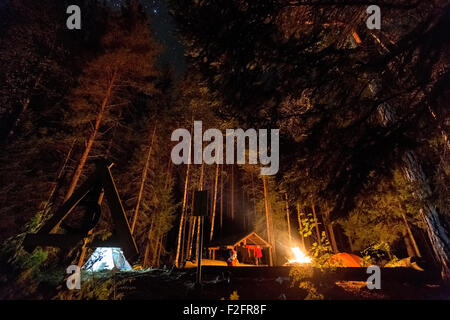 Camping at Lylyniemi, Jämsä, Finland, Europe, EU Stock Photo