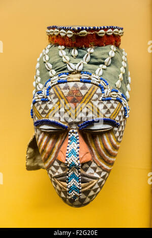 wooden mask statue Stock Photo