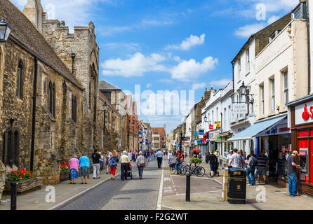 The High Street, Ely, Cambridgeshire, England, UK Stock Photo