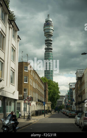 The BT (British Telecom) Tower in central London, UK Stock Photo