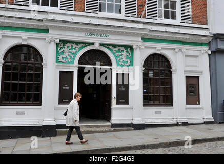 Guildford Surrey UK - Lloyds Bank branch in the High Street Stock Photo