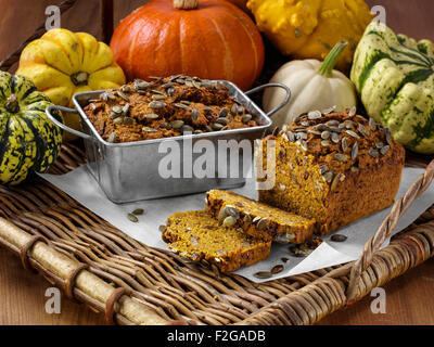 Winter squash bread Stock Photo