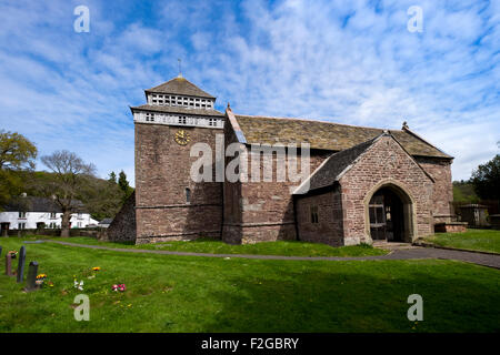 St. Bridget's Church Skenfrith church Monmouthshire  Wales Stock Photo