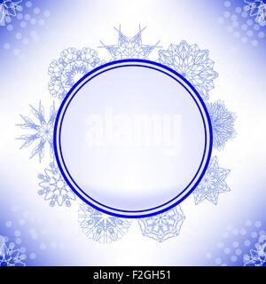 Winter Snow Label Stock Vector