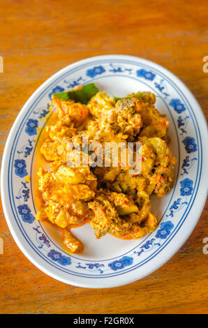 Stir fried chicken and curry paste , spicy food Stock Photo