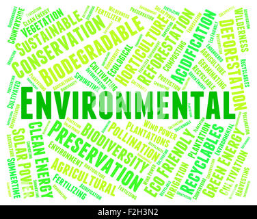 Ecological Word Meaning Earth Day And Ecosystem Stock Photo - Alamy