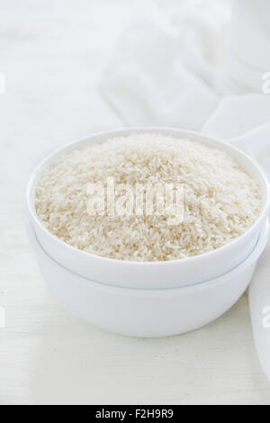 White rice in a bowl. Stock Photo