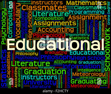 Educational Word Meaning University Train And School Stock Photo