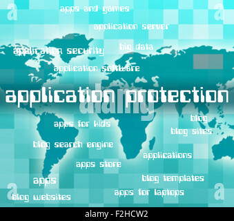 Application Development Representing Developing Word And Applications Stock Photo