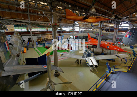 Interior of the Manchester Air and Space Museum, part of the Museum of ...