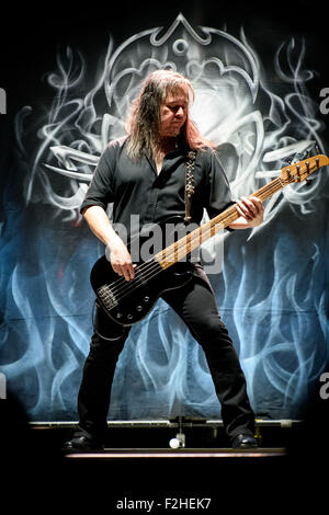 Toronto, Ontario, Canada. 18th Sep, 2015. American progressive heavy metal band Queensryche opened the night for Scorpions at Molson Canadian Amphitheatre in Toronto. In picture: Bassist EDDIE JACKSON © Igor Vidyashev/ZUMA Wire/Alamy Live News Stock Photo