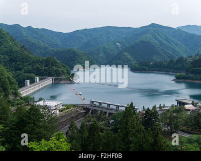 Lake Okutama in Tokyo, Japan Stock Photo