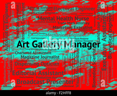 Art Gallery Manager Meaning Managing Hiring And Creative Stock Photo