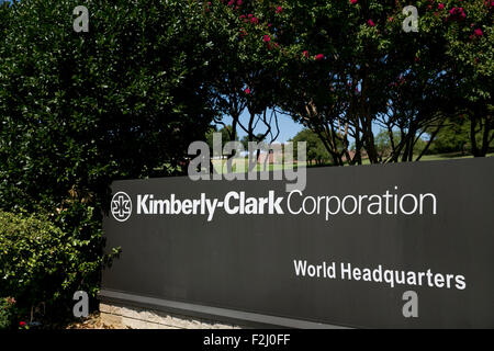 A logo sign outside of the headquarters of the Kimberly-Clark ...