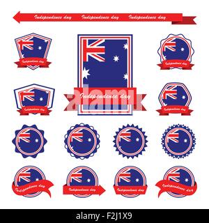 austria independence day flags infographic design Stock Vector