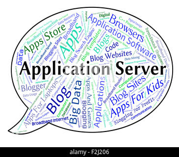 Application Server Meaning Serves Hosting And Host Stock Photo