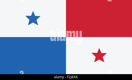 panama Flag for Independence Day and infographic Vector illustration. Stock Vector