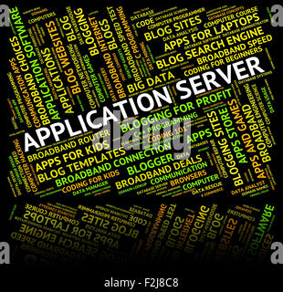 Application Server Meaning Network Words And Host Stock Photo