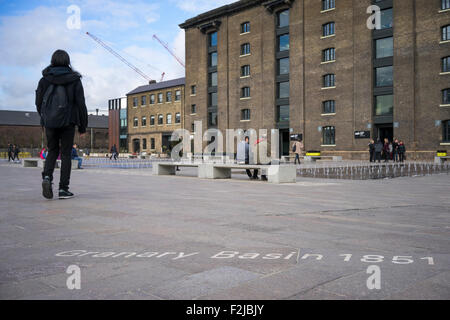 Granary Square King's Cross London England Stock Photo