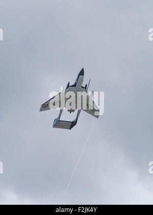 Yeovilton, UK - 11th July 2015: Sea Vixen vintage aircraft flying at Yeovilton Air Day. Stock Photo