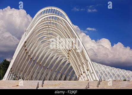 The 'Agora' at the Olympic complex of Athens, where the 2004 Olympic Games, took place. A work of Spanish Architect, Calatrava Stock Photo