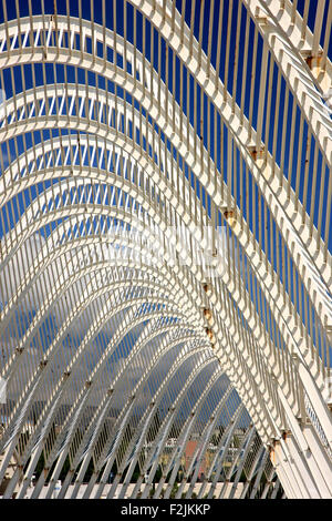 The 'Agora' at the Olympic complex of Athens, where the 2004 Olympic Games, took place. A work of Spanish Architect, Calatrava Stock Photo