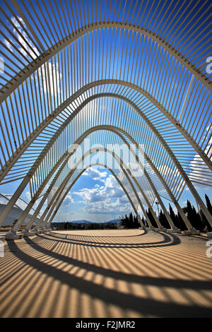 The 'Agora' at the Olympic complex of Athens, where the 2004 Olympic Games, took place. A work of Spanish Architect, Calatrava Stock Photo