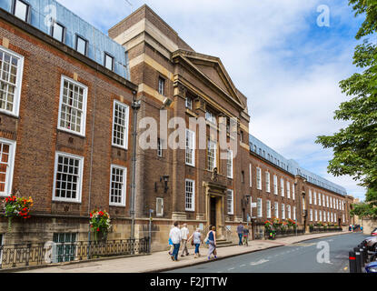 St Peters Road entrance to the Town Hall, Peterborough, Cambridgeshire, England, UK Stock Photo