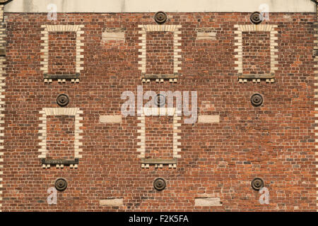 Victorian warehouse brickwork wall,Glasgow,Scotland,UK, Stock Photo
