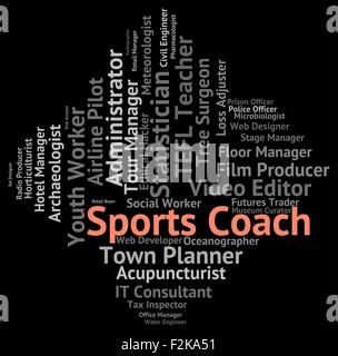 Sports Word Meaning Physical Activity And Sporting Stock Photo - Alamy