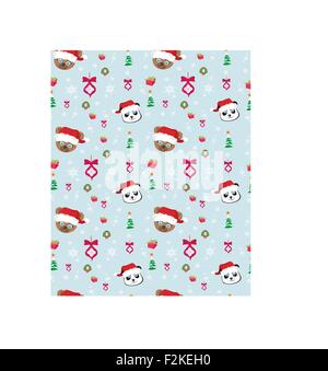 Seamless  christmas pattern with teddy bears Stock Vector