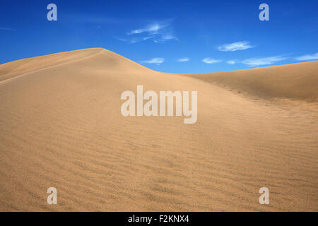 Dunes, sand dunes of Maspalomas, cloud formation, nature reserve, Gran Canaria, Canary Islands, Spain Stock Photo