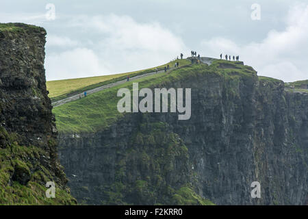 Cliffs of Moher along the Wild Atlantic Way on the West Coast of Ireland Stock Photo