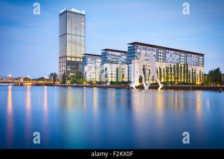 Office Buildings at Berlin Media Spree Stock Photo