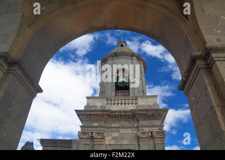 Las Palmas de Gran Canaria, Santa Ana cathedral, architectural details, belltower Stock Photo