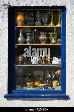 Curio shop window. The Nutshell, Kirkland, Kendal, Cumbria, England, United Kingdom, Europe. Stock Photo