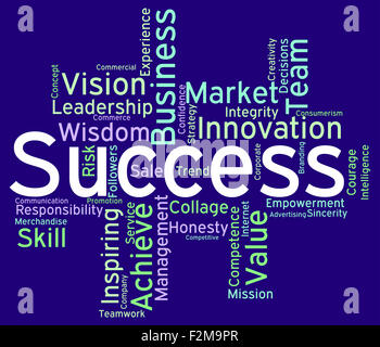 Success Words Meaning Succeed Triumph And Text Stock Photo
