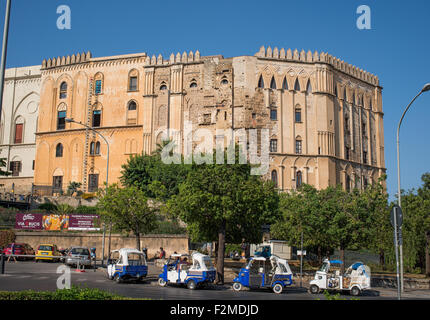 The Palazzo dei Normanni palace in Palermo, Sicily. Italy. Stock Photo