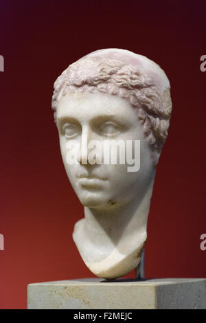 Berlin. Germany. Portrait of Cleopatra VII, 40-30 BC, Altes Museum. Stock Photo