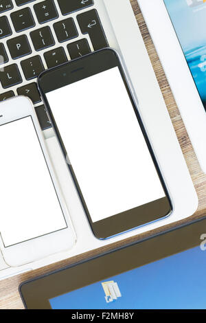 modern computer devices Stock Photo