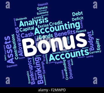 Bonus Word Meaning For Free And Wordcloud Stock Photo
