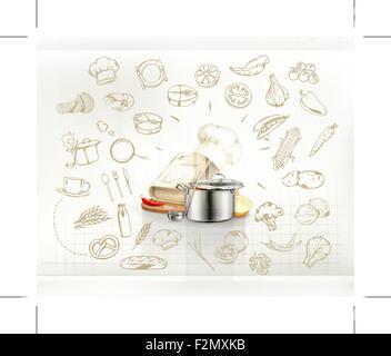 Cooking infographics, vector Stock Vector