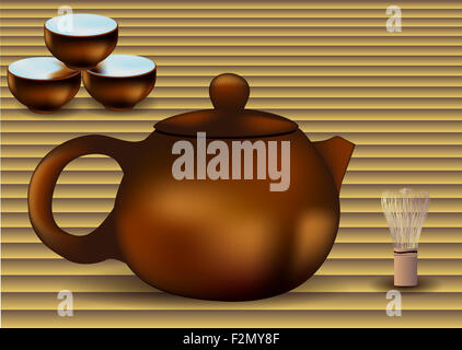 tea ceremony set Stock Photo - Alamy