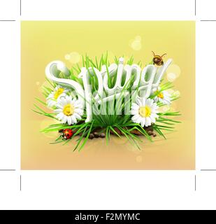 Natural Light Spring Sale Background. Vector Illustration Stock Vector 