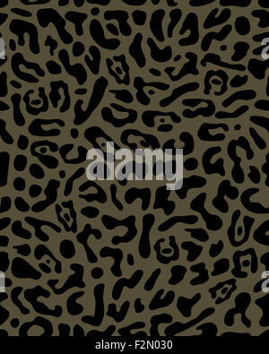 Black seamless pattern of leopard skin, vector Stock Photo