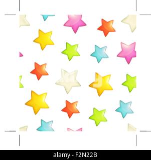 Stars seamless background, vector Stock Vector