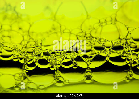 Beads made from soap bubbles - extreme closeup. Stylish abstract design. Stock Photo