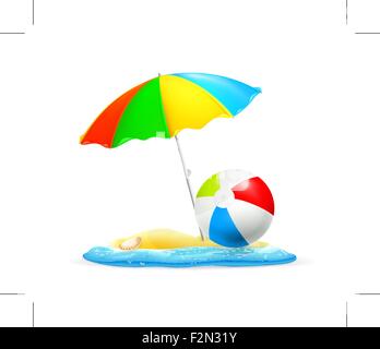 Beach, vector Stock Vector